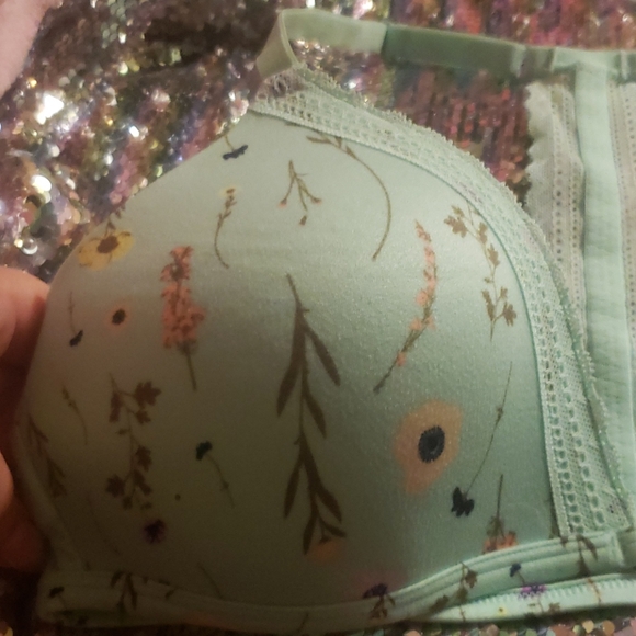 Floral print racerback bra - Picture 3 of 6
